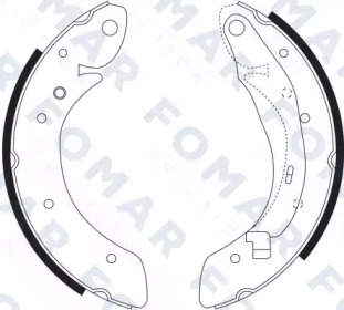 Комлект тормозных накладок FOMAR Friction FO 9068